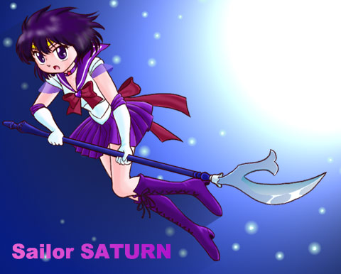 sailor-SATURN as HOTARU Tomoe